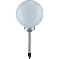 SOLARLEUCHTE - Weiss/Silberfarben, Basics, Kunststoff (25/68cm) - Globo