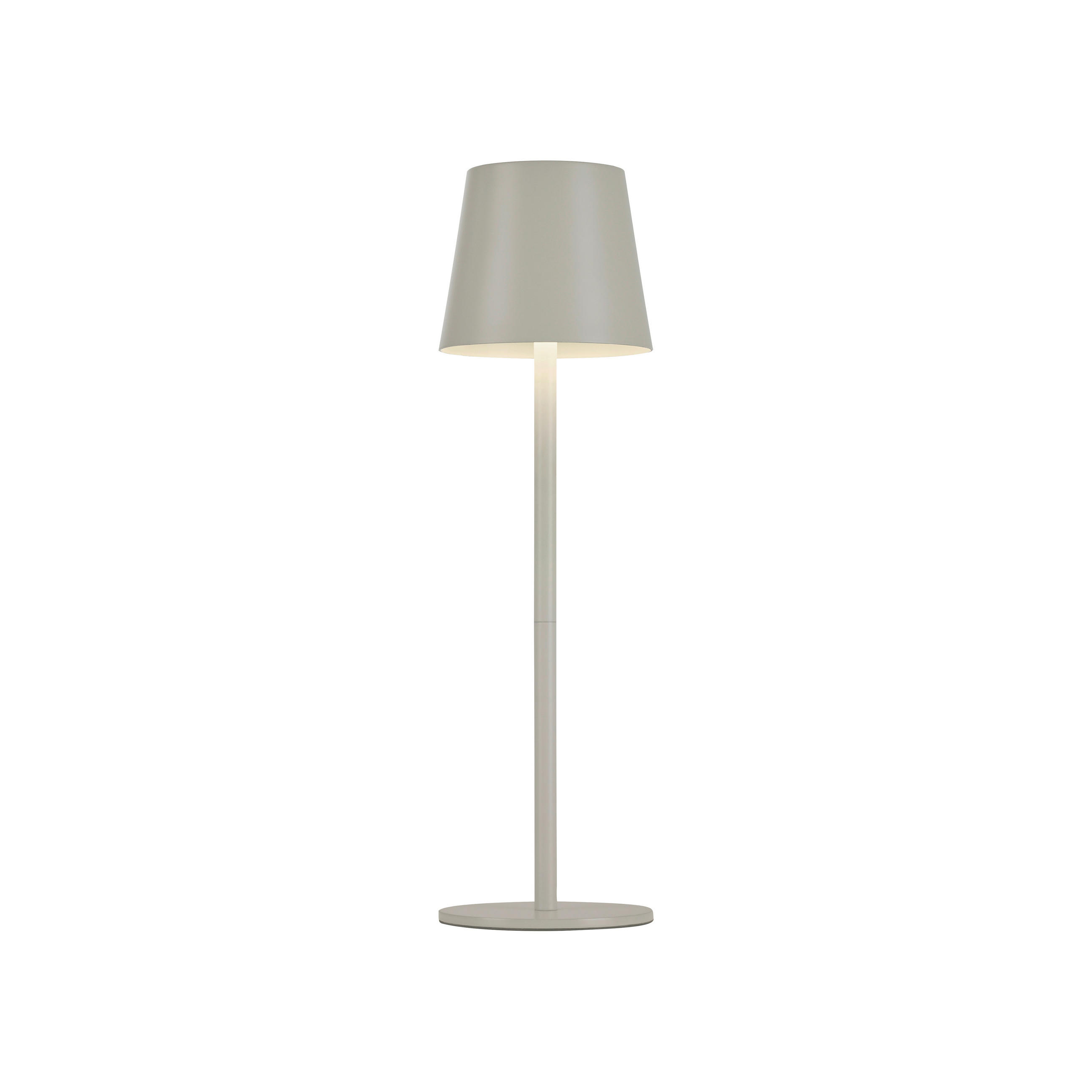 AKKU-TISCHLEUCHTE Euria 11/11/37 cm   - Greige, KONVENTIONELL, Kunststoff/Metall (11/11/37cm)