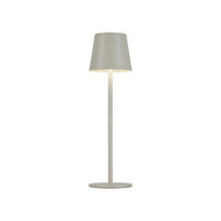 PUNJIVA STONA LAMPA - bež-siva, Konvencionalno, metal/plastika (11/11/37cm)