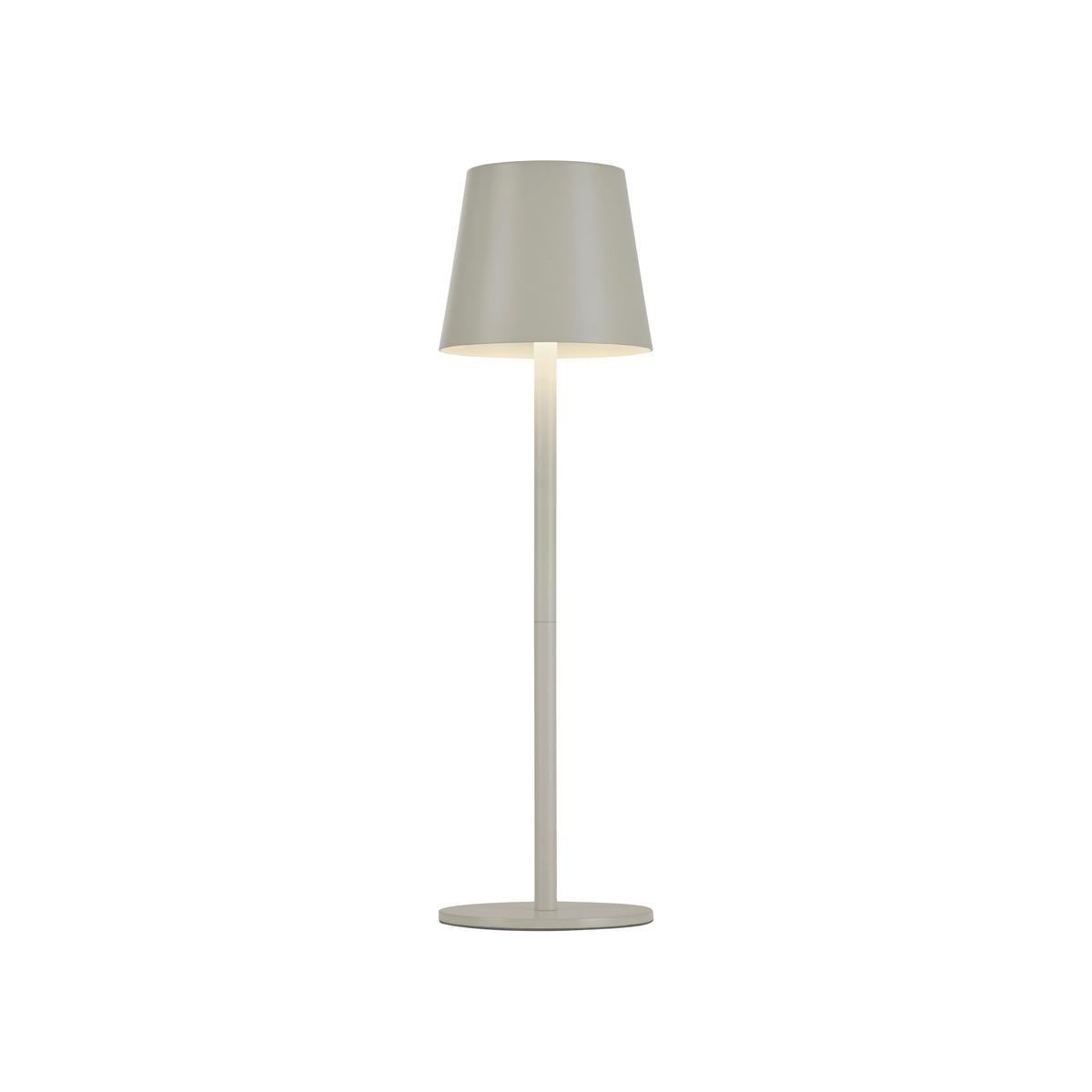 PUNJIVA STONA LAMPA - bež-siva, Konvencionalno, metal/plastika (11/11/37cm)