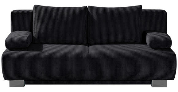 SCHLAFSOFA Cord Anthrazit, Grau - Anthrazit/Grau, KONVENTIONELL, Textil/Metall (196/89/94cm) - Novel