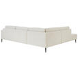 ECKSOFA Dieter Knoll Beige Chenille  - Beige/Schwarz, Design, Textil/Metall (254/303cm) - Dieter Knoll