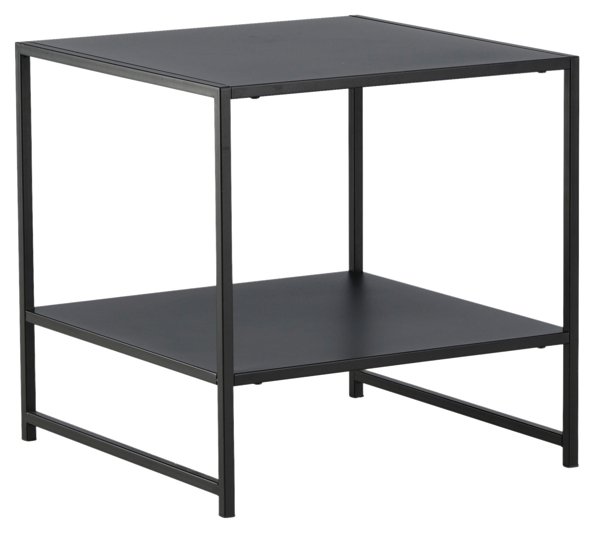 BEISTELLTISCH 50/50/50 cm Schwarz rechteckig  - Schwarz, Design, Metall (50/50/50cm) - Livetastic