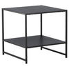 BEISTELLTISCH 50/50/50 cm Schwarz rechteckig  - Schwarz, Design, Metall (50/50/50cm) - Livetastic