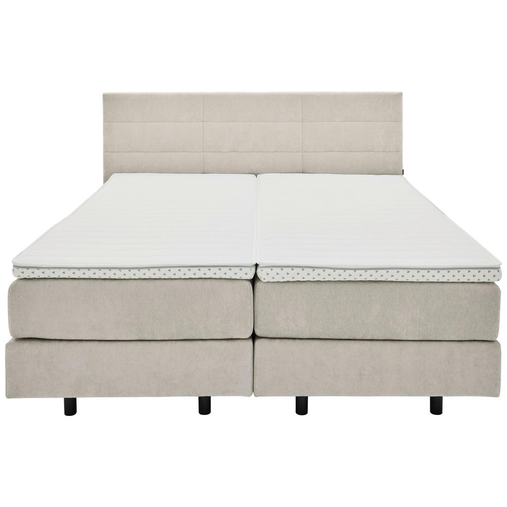 Thumbnail - Musterring Boxspringbett, Creme, Textil, H3 + H4, 7-Zonen, Höhe ca. 22 cm, 180x200 cm, Dgm, Über- und Sondergrößen erhäl...