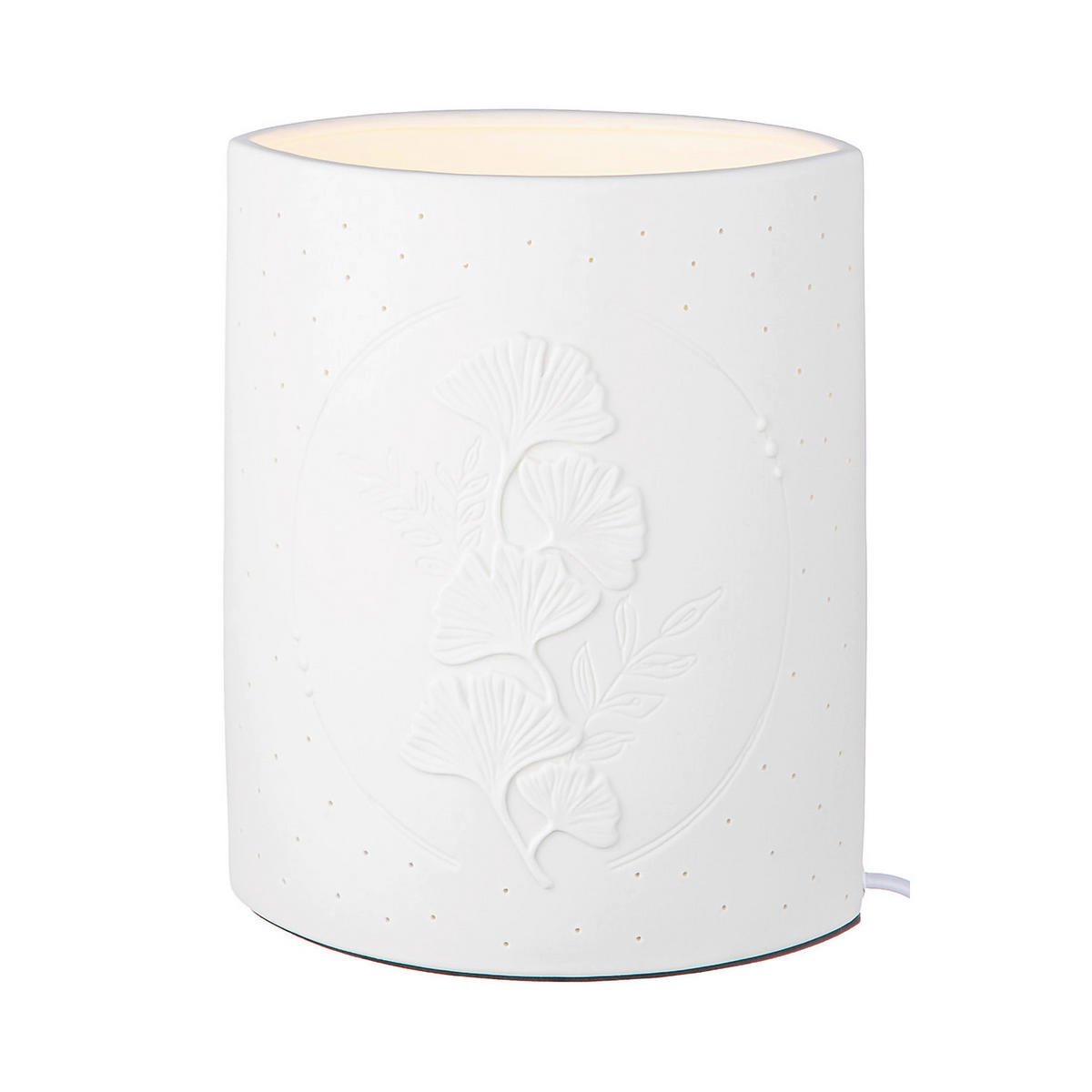 TISCHLEUCHTE   - Weiß, Basics, Keramik (17/20,5/10cm)