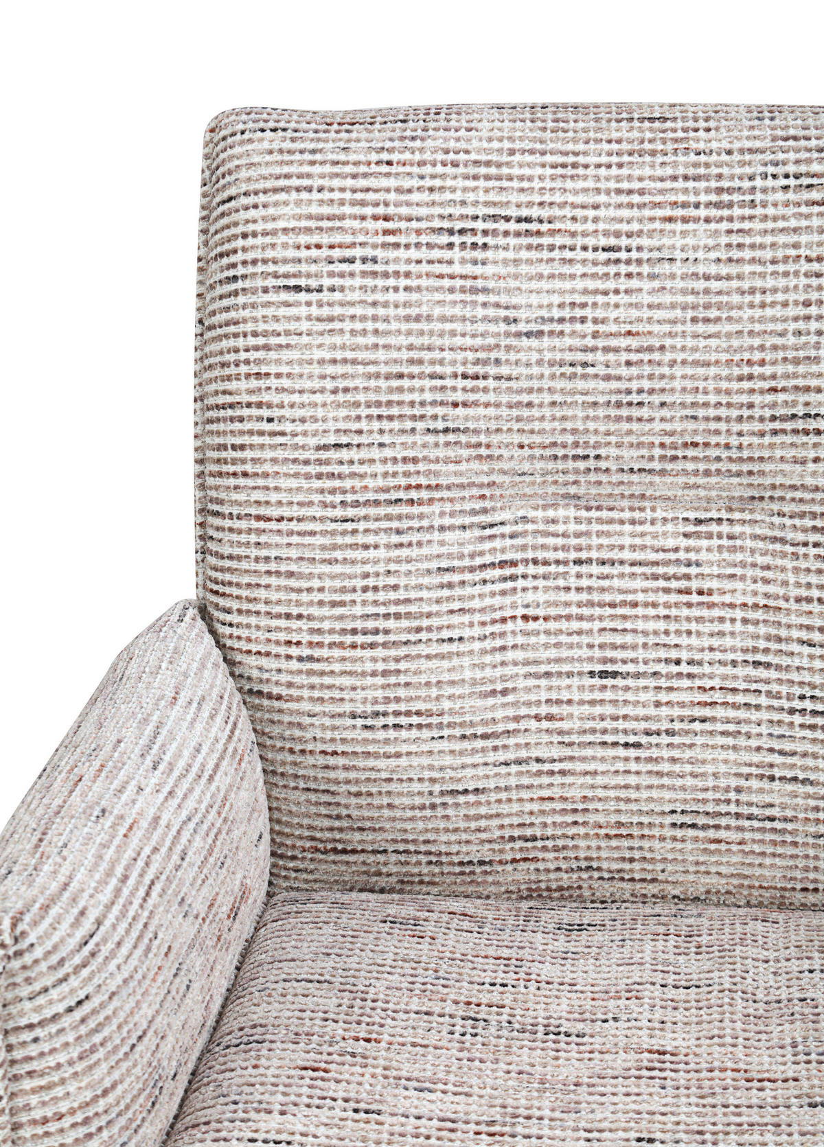 ARMLEHNSTUHL  Sitzfläche 360° drehbar, inklusive Armlehnen, automatische Rückholfunktion Webstoff  - Taupe/Schwarz, Design, Textil/Metall (65/91/65cm) - Novel