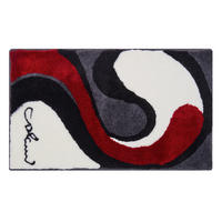 BADTEPPICH Colani 7B Weiß, Grau 80/150 cm  - Weiß/Grau, Basics, Kunststoff/Textil (80/150cm) - Grund