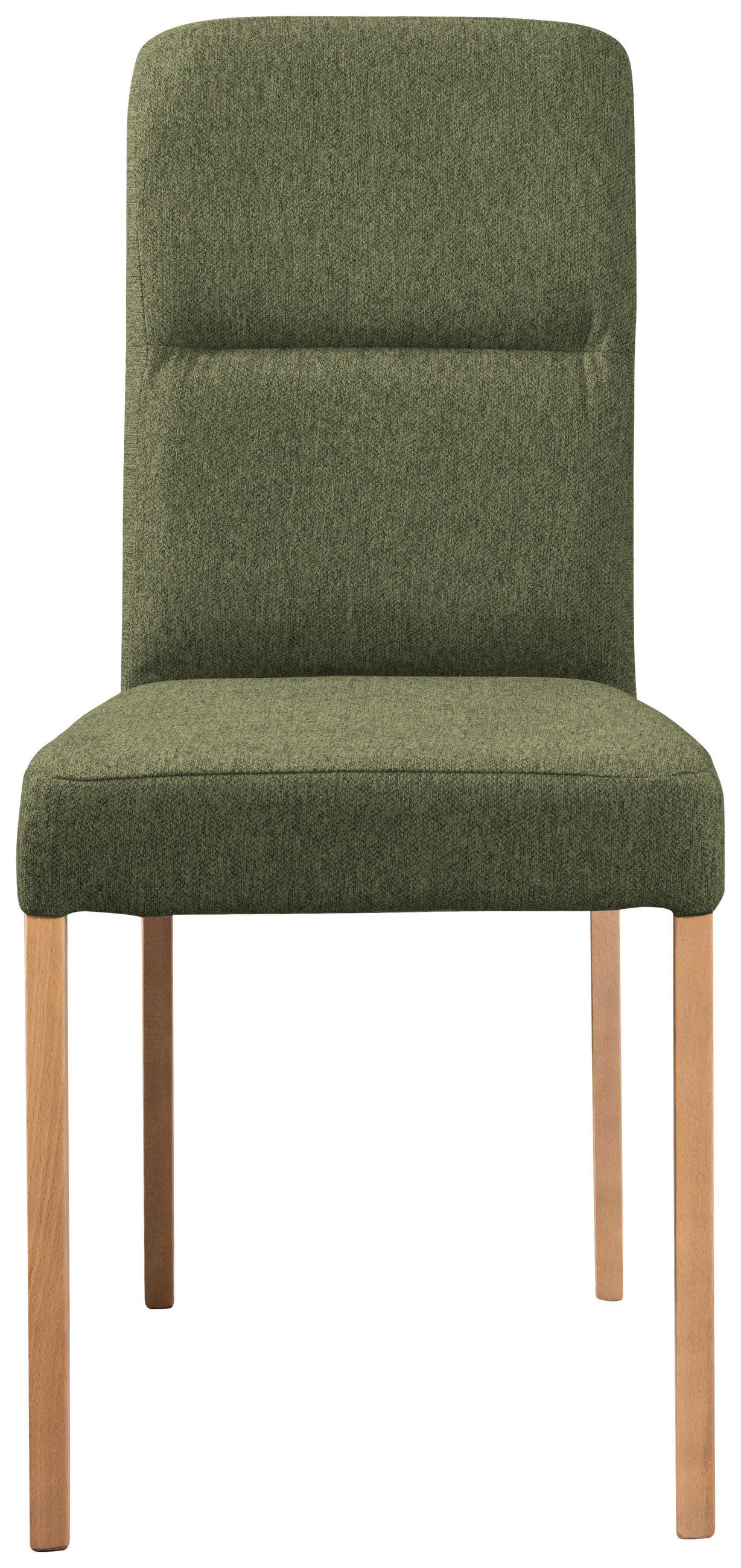 STUHL - Eichefarben/Grün, KONVENTIONELL, Holz/Textil (43/91/58cm)