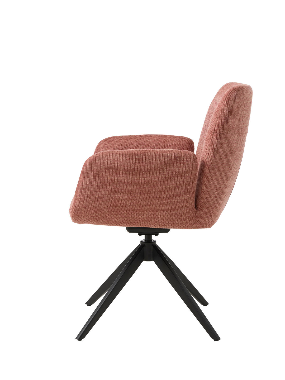 ARMLEHNSTUHL  in  - Rot/Schwarz, Basics, Textil/Metall (57,5/88/62cm) - Livetastic