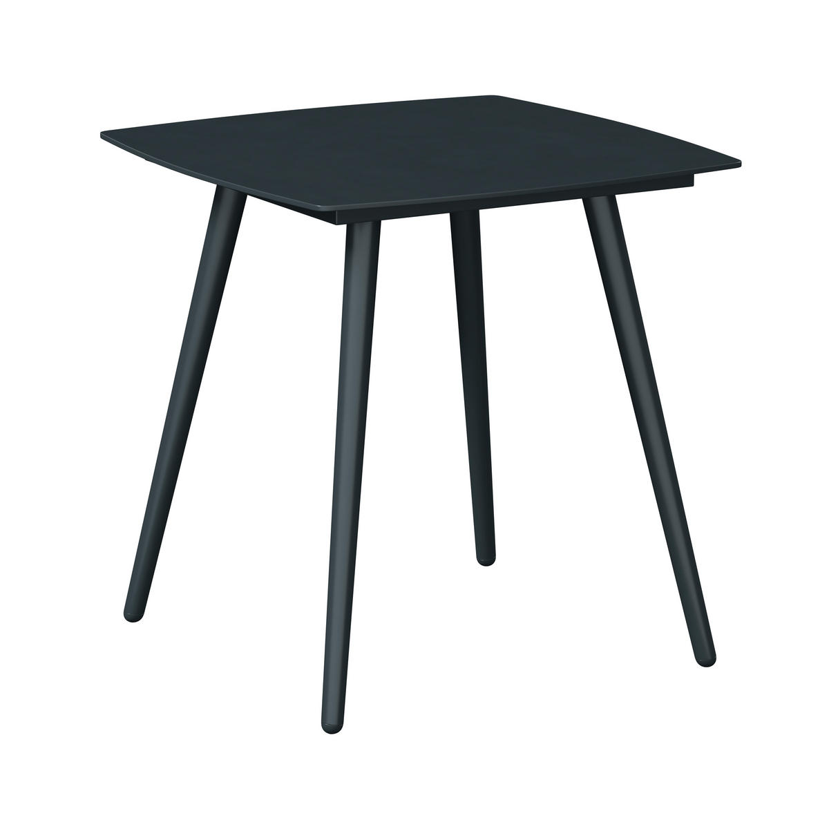 BALKONSET  3-teilig  - Schwarz/Braun, MODERN, Glas/Kunststoff (178/72.3/77.5cm) - Ambia Garden