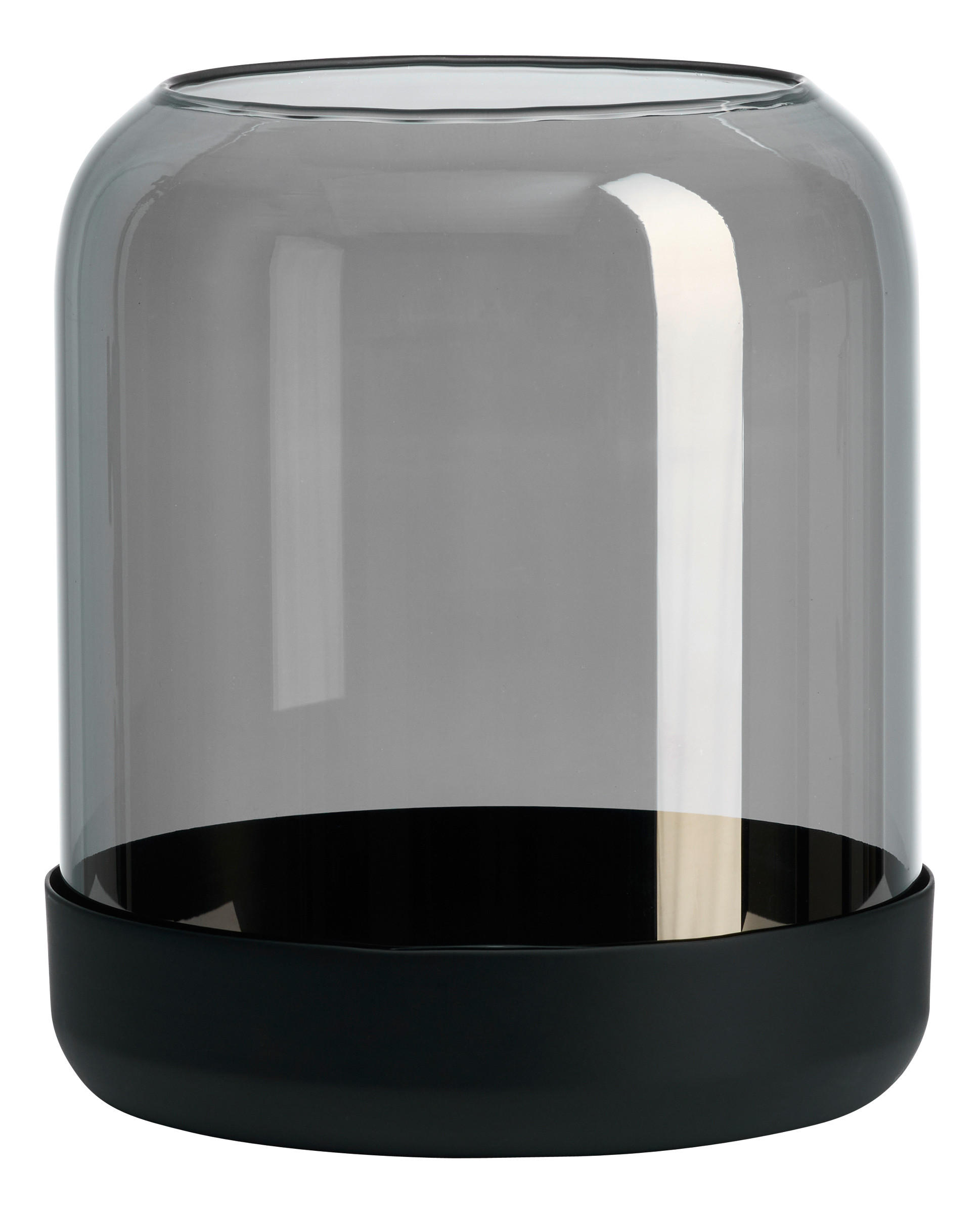 LJUSLYKTA - grå, Basics, glas (16,5/16,5/17cm)