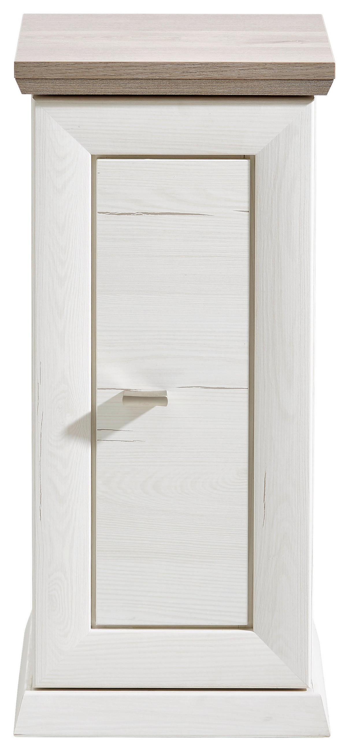 BLUMENSÄULE - Weiß/Grau, LIFESTYLE (30/30/65cm) - Hom`in