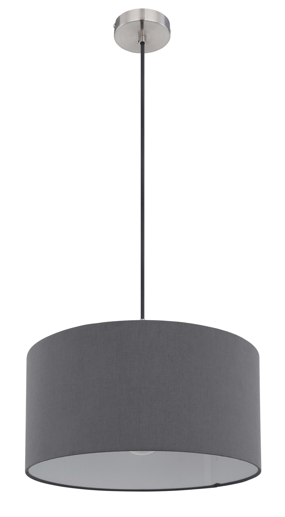 HÄNGELEUCHTE 40/140 cm    - Anthrazit/Opal, Konventionell, Kunststoff/Textil (40/140cm) - Globo