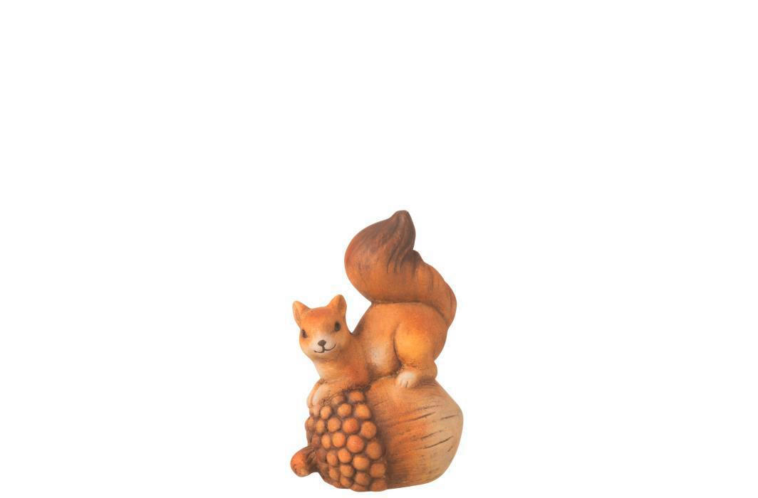 DEKOEICHHÖRNCHEN - Braun, Basics, Keramik (9/7/14cm)