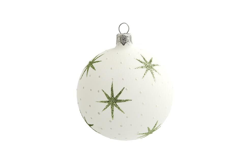 JULGRANSKULA 8 cm  - vit, Lifestyle, metall/glas (8cm) - Best Price