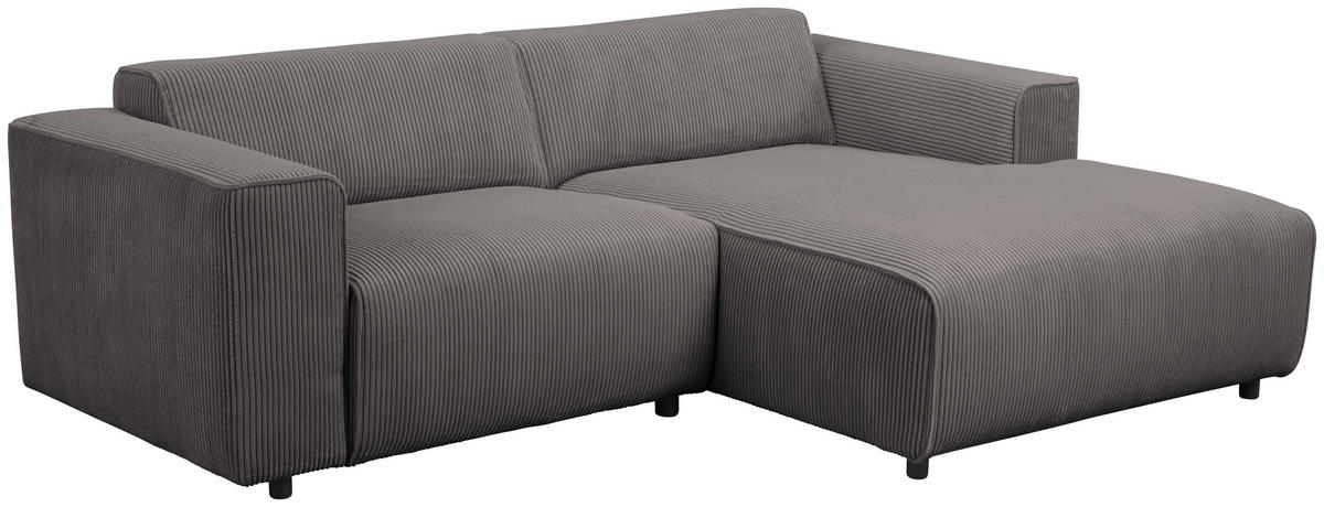 HÖRNSOFFA i manchester grå  - svart/grå, Design, textil/plast (234/161cm) - Livetastic