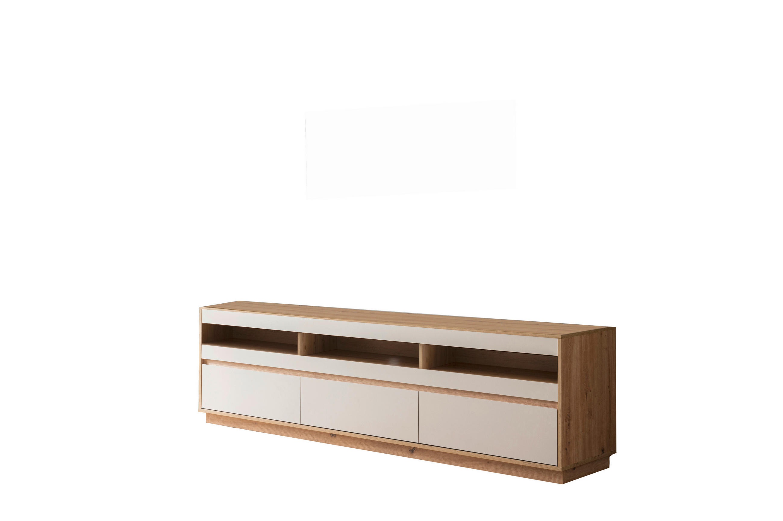LOWBOARD  202/60/45 cm 3 Schublade(n) Typenauswahl, stehend  - Kaschmir/Eiche Artisan, Design, Holzwerkstoff (202/60/45cm) - MID.YOU