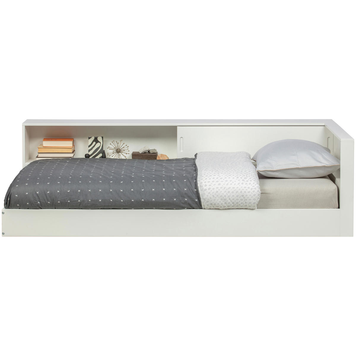 BETT 90/200 cm  in Weiß  - Weiß, Design, Holz (90/200cm) - Livetastic