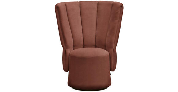 COCKTAILSESSEL - Weinrot/Schwarz, Design, Holz/Textil (92/113/70cm) - Emilio Belluti