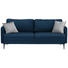 SOFA in Textil Dunkelblau - Hellgrau/Schwarz, MODERN, Textil (200/72/85/88cm) - Carryhome SOFA in Textil Dunkelblau - Hellgrau/Schwarz, MODERN, Textil (200/72/85/88cm) - Carryhome