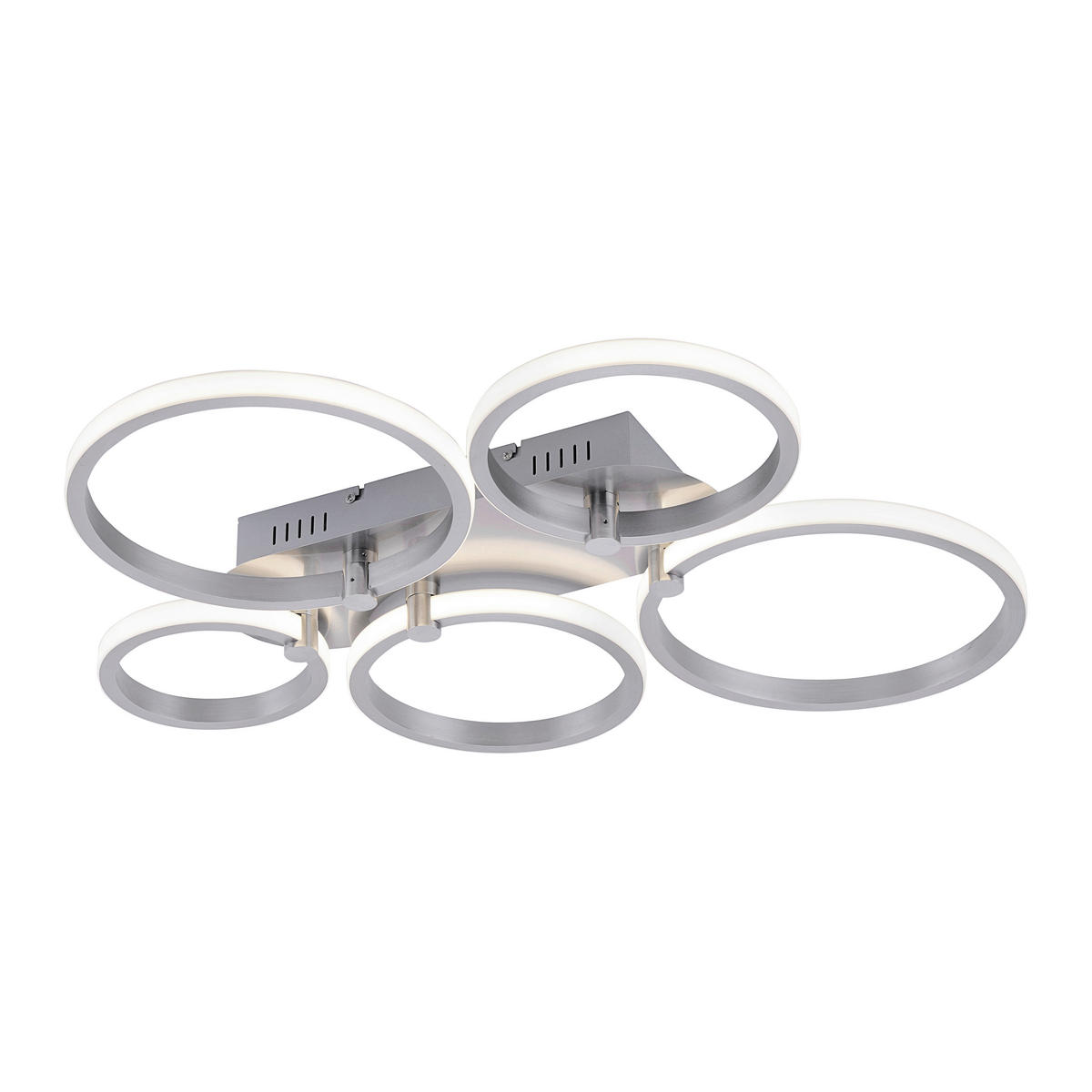 LED PLAFONJERA Johanna  - srebrna, Dizajnerski, metal (66/55/8,5cm)