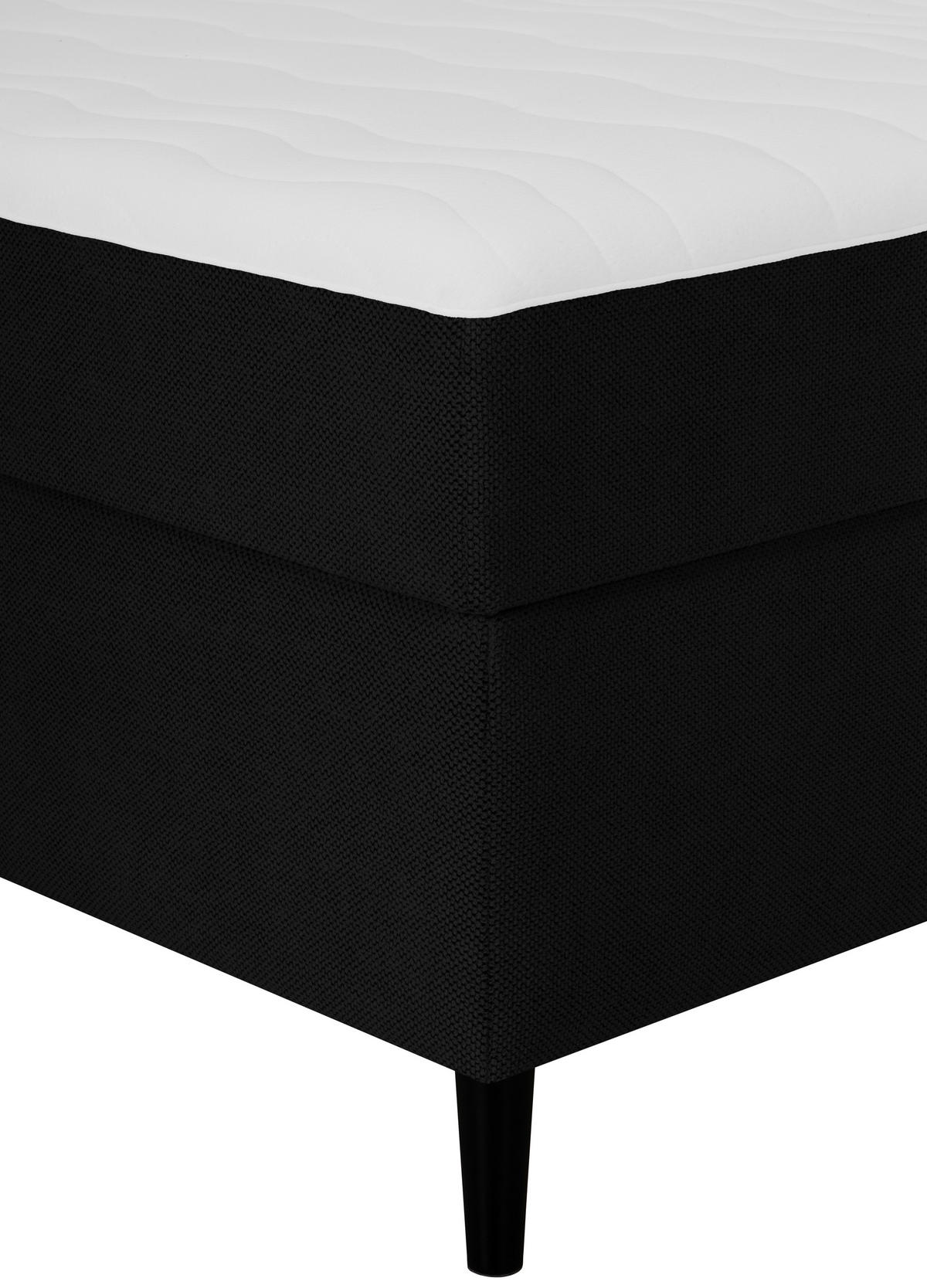 BOXBETT 120/200 cm  in Schwarz  - Schwarz, KONVENTIONELL, Textil (120/200cm) - P & B