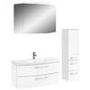 BADEZIMMER 4-teilig  in 131 cm  - Chromfarben/Weiß Hochglanz, KONVENTIONELL, Glas/Holzwerkstoff (131cm) - Pelipal