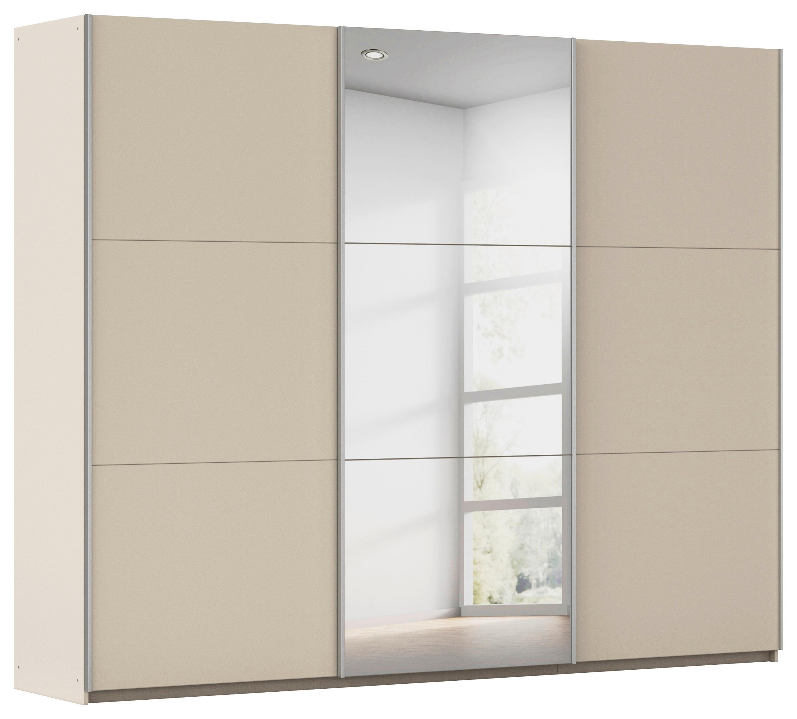 SCHWEBETÜRENSCHRANK in Champagner  - Champagner, Trend, Holzwerkstoff/Metall (261/210/59cm) - Rauch Möbel