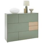 HIGHBOARD  in 139/109/41 cm  - Eichefarben/Schwarz, Design, Holzwerkstoff/Kunststoff (139/109/41cm) - Voleo