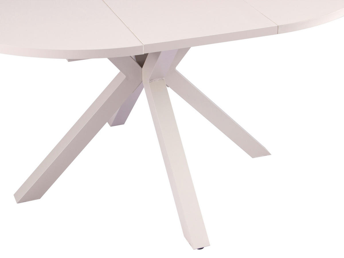ESSTISCH 110/150/110/76 cm Nachbildung  Metall, Holzwerkstoff ausziehbar oval Kaschmir  - Kaschmir, MODERN, Holzwerkstoff/Metall (110/150/110/76cm) - Livetastic