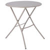 GARTENKLAPPTISCH 67/60/73 cm Metall rund  - Taupe, KONVENTIONELL, Metall (67/60/73cm) - FIAM