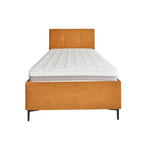 POLSTERBETT 120/200 cm,  in Senfgelb, Bettkasten, Lattenroste, Matratzen, H3 = fest  - Senfgelb/Schwarz, Design, Holz/Textil (120/200cm) - Voleo