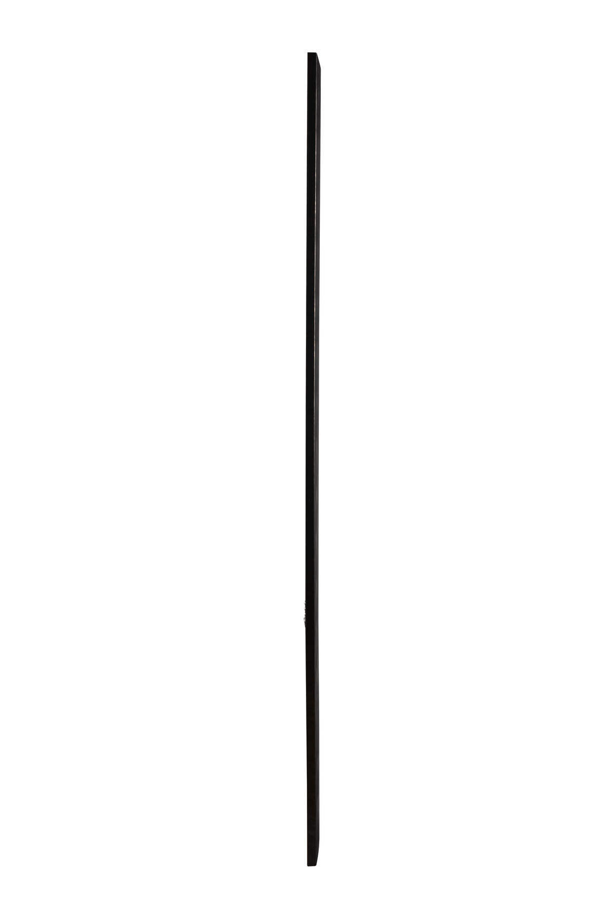 WANDSPIEGEL 90/190/3 cm    in rechteckig  - Schwarz, MODERN, Glas/Kunststoff (90/190/3cm) - Milino