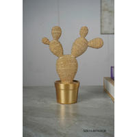 SZOBOR - aranyszínű, Basics, műanyag (20/7/16cm)