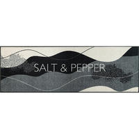 KÜCHENLÄUFER 60/180 cm Salt und Pepper Grau  - Grau, KONVENTIONELL, Kunststoff/Textil (60/180cm) - wash+dry