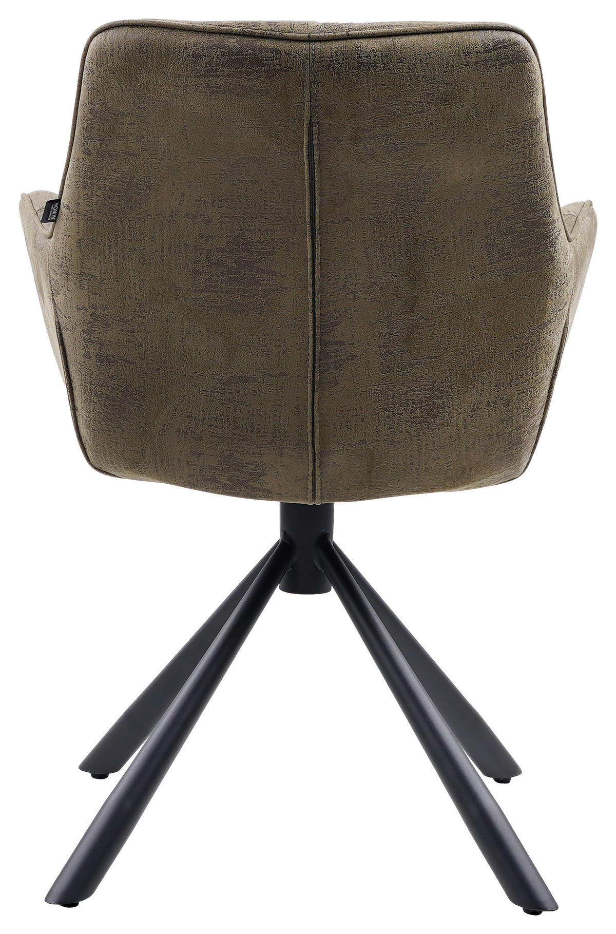 ARMLEHNSTUHL  in Eisen Struktur  - Schwarz/Grün, Design, Textil/Metall (62/83,5/63cm) - Hom`in