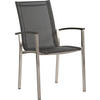 STAPELSESSEL Anthrazit, Grau, Edelstahlfarben  - Edelstahlfarben/Anthrazit, Design, Textil/Metall (56/95/66cm) - Stern
