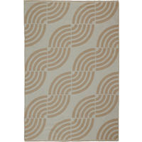 FLACHWEBETEPPICH 160/230 cm Waves Weiß, Beige  - Beige/Weiß, LIFESTYLE, Textil (160/230cm) - Novel