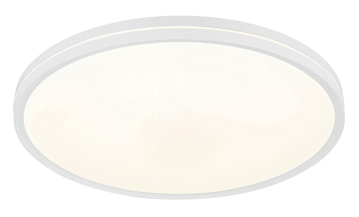 STROPNA LED-SVETILKA  Dwain   2700-6500 K 230 V  - bela, Design, umetna masa (37/7cm) - Globo