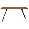 ESSTISCH Eiche rechteckig Schwarz, Eichefarben  - Eichefarben/Schwarz, Design, Holz/Holzwerkstoff (160/90/76cm) - Moderano