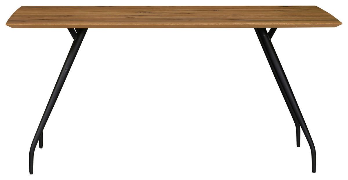 ESSTISCH Eiche rechteckig Eichefarben, Bronzefarben  - Eichefarben/Schwarz, Design, Holz/Holzwerkstoff (200/100/76cm) - Moderano