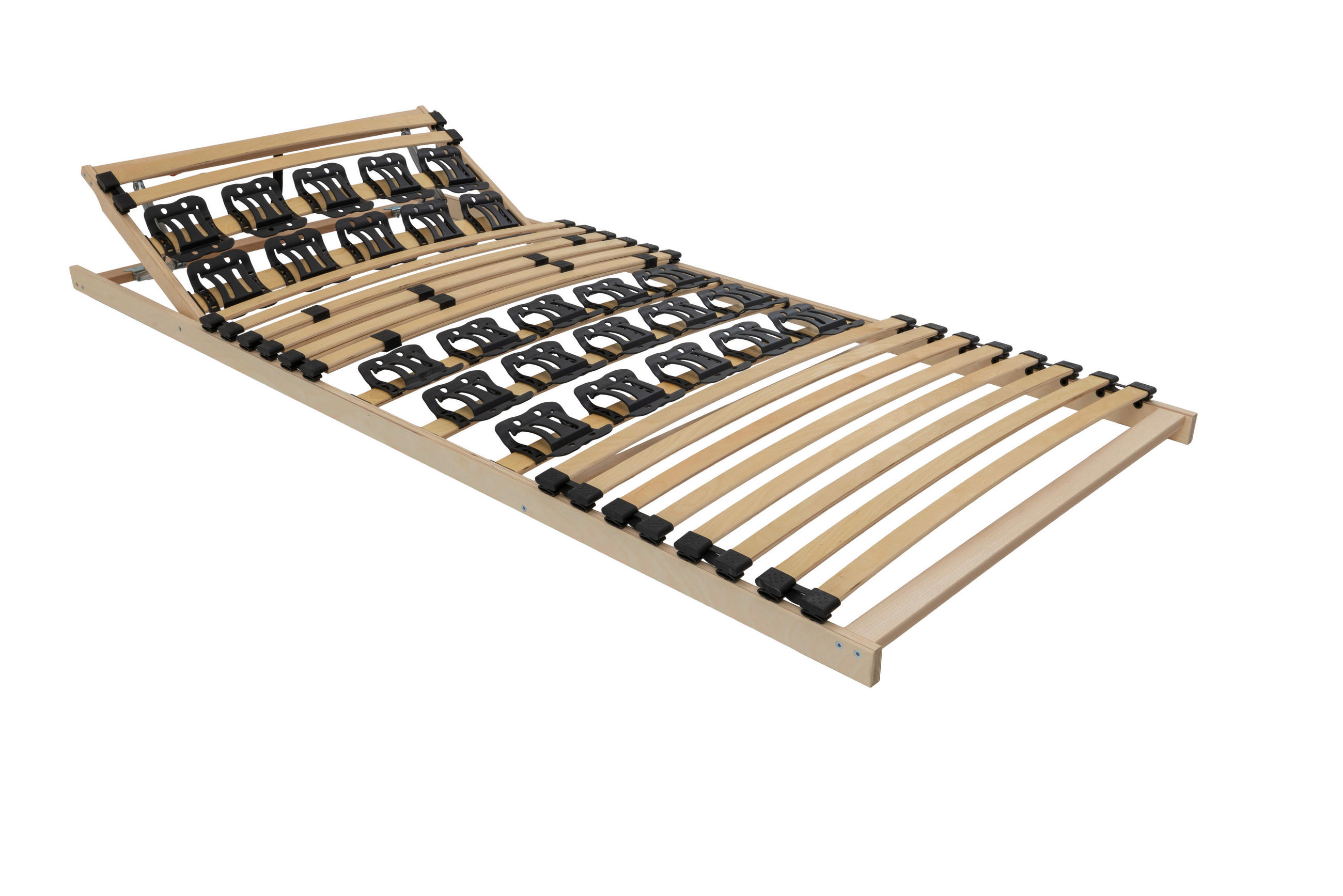 TELLERLATTENROST 80/200 cm Kopfteil, Mittelzone verstellbar, Birke  - Naturfarben, Basics, Holz/Kunststoff (80/200cm) - MID.YOU