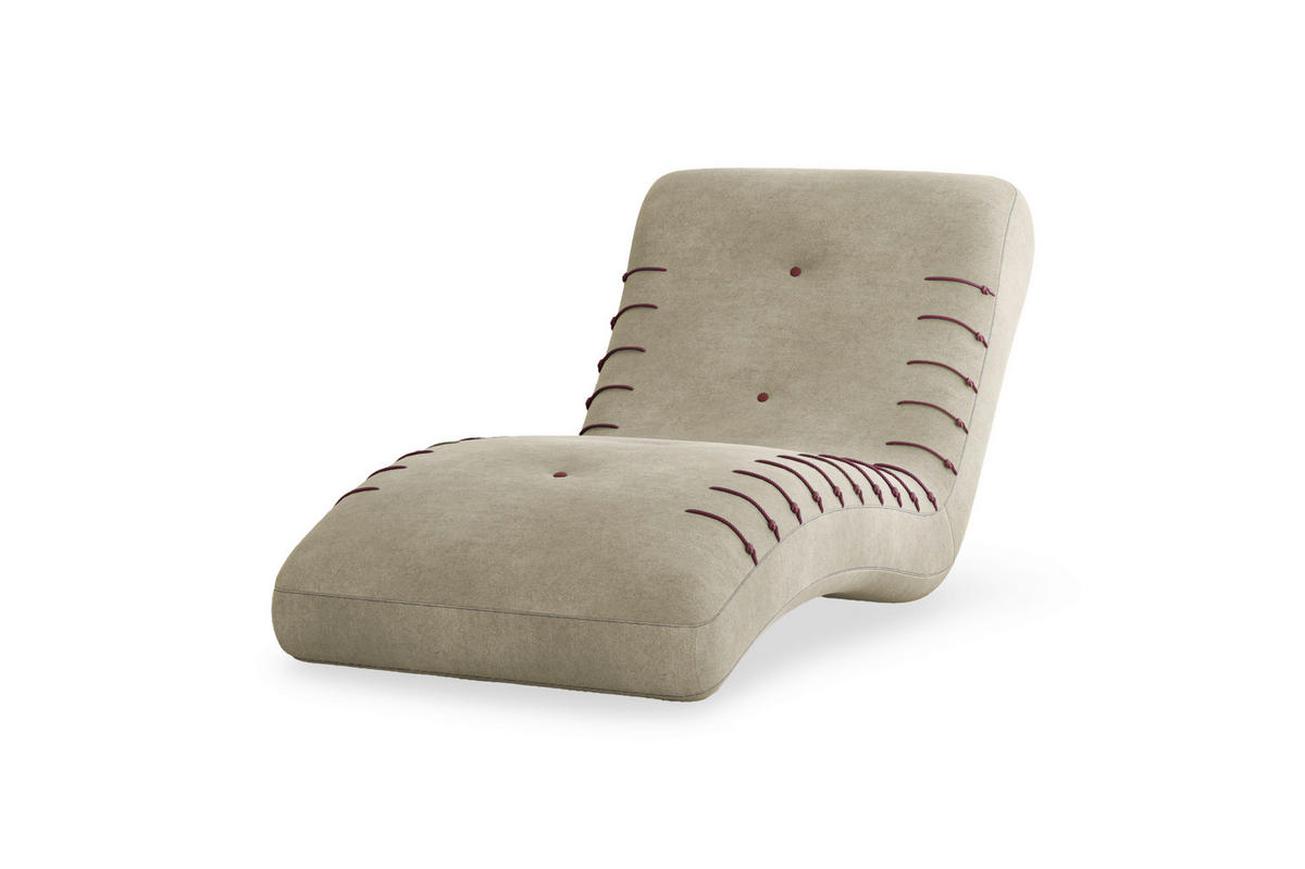 LIEGE STRIPE in Beige  inkl. Relaxfunktion  - Beige/Schwarz, Design, Kunststoff/Textil (83/80/172cm) - MID.YOU