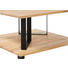 COUCHTISCH in Holz, Metall 80/80/43 cm - Eichefarben/Schwarz, Design, Holz/Metall (80/80/43cm) - Hom`in COUCHTISCH in Holz, Metall 80/80/43 cm - Eichefarben/Schwarz, Design, Holz/Metall (80/80/43cm) - Hom`in