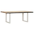 TISCHPLATTE      - Akaziefarben, Design, Holz (220/100/5cm) - Landscape