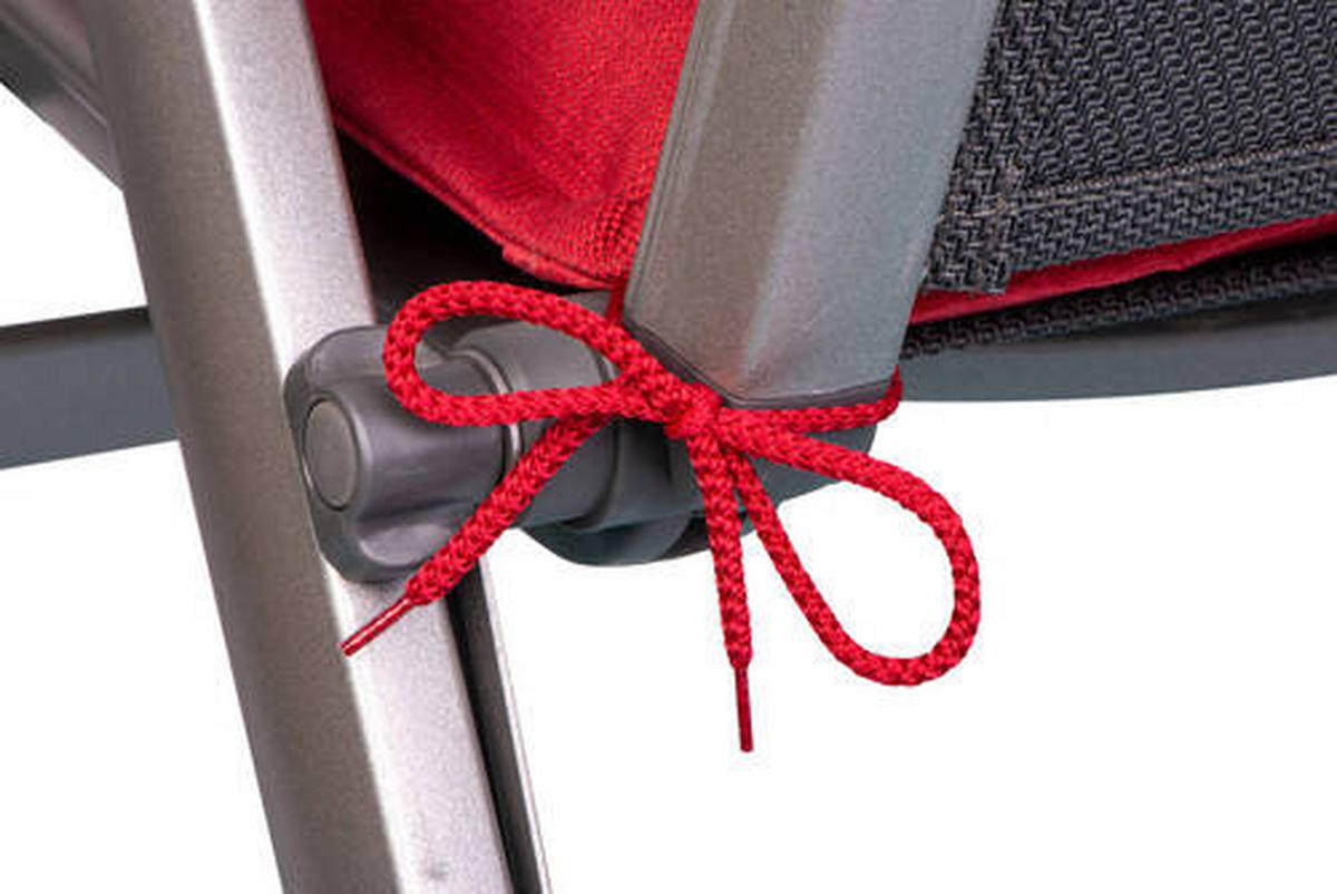 SESSELAUFLAGENSET Uni  - Kirschrot, Basics, Textil (50/7/120cm)
