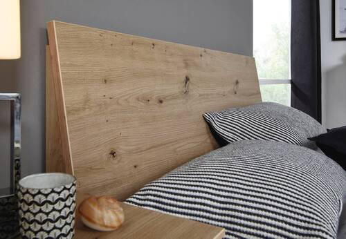 Thumbnail - Stylife Bett, Graphit, Eiche, Eiche Artisan, 100x200 cm, Blauer Engel, Goldenes M, Made in Germany, Über- und Sondergröß...