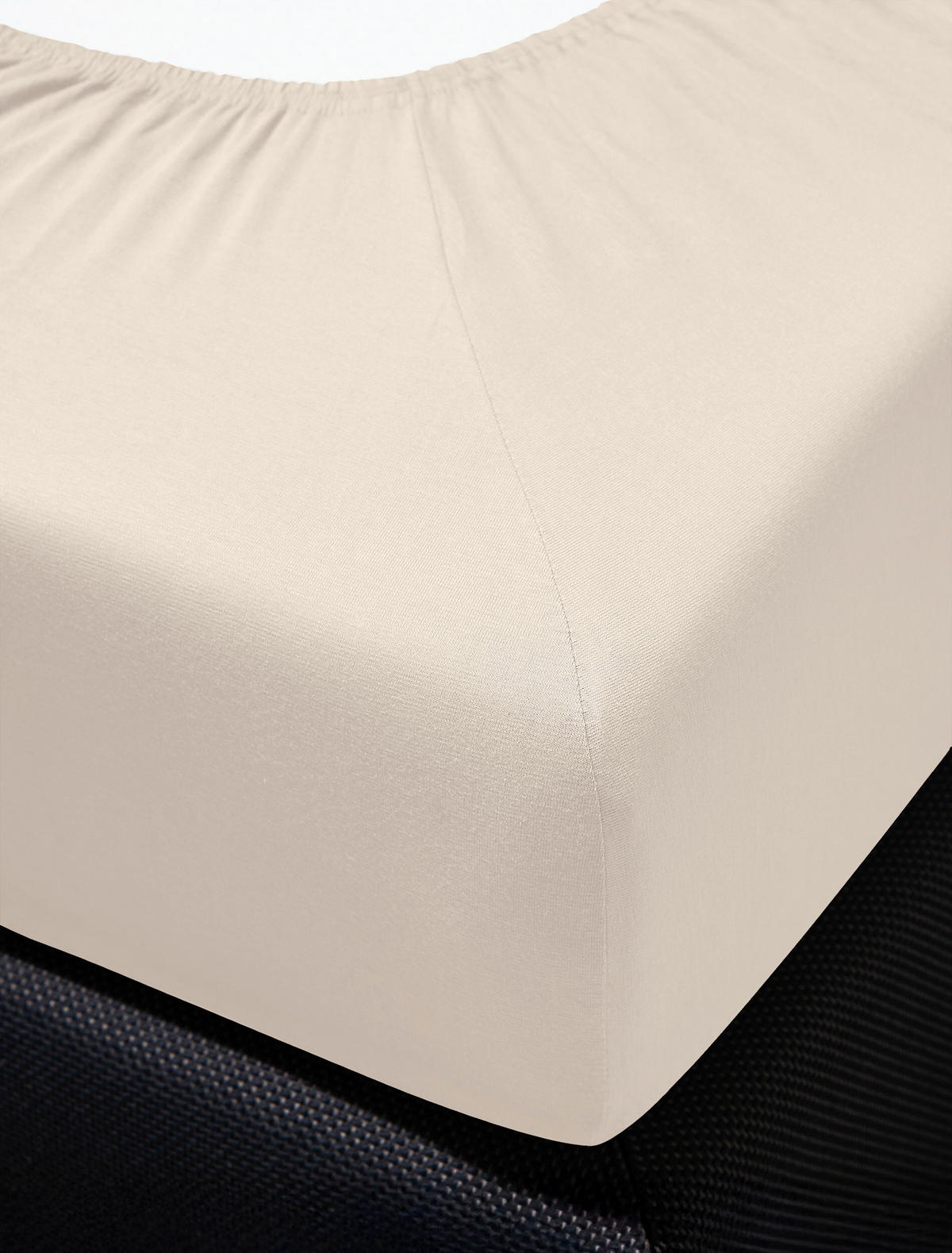 SPANNBETTTUCH Jersey  - Creme, KONVENTIONELL, Textil (140-160/200cm) - Irisette