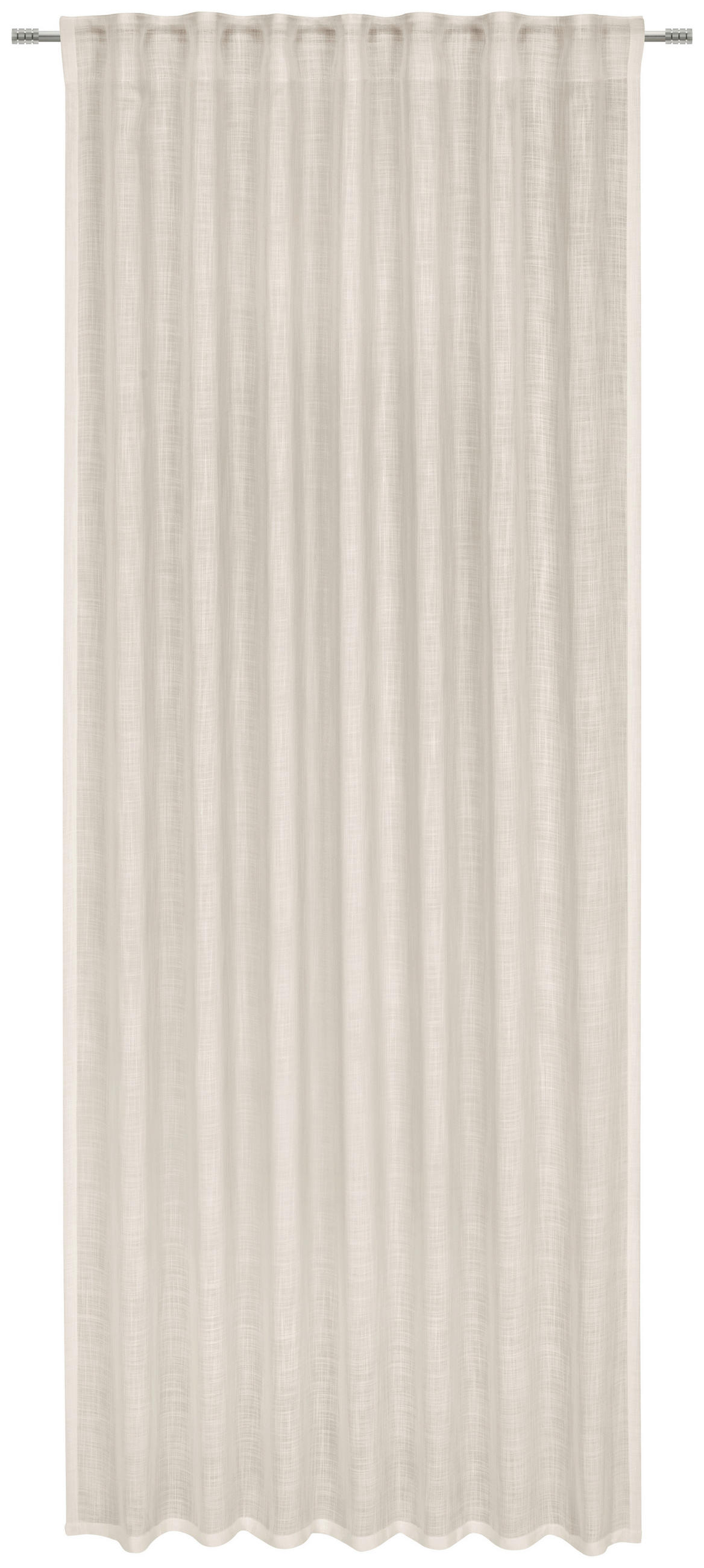 HOTOVÝ ZÁVĚS, poloprůhledné, 140/245 cm - pískové barvy, Natur, textil (140/245cm) - Esposa